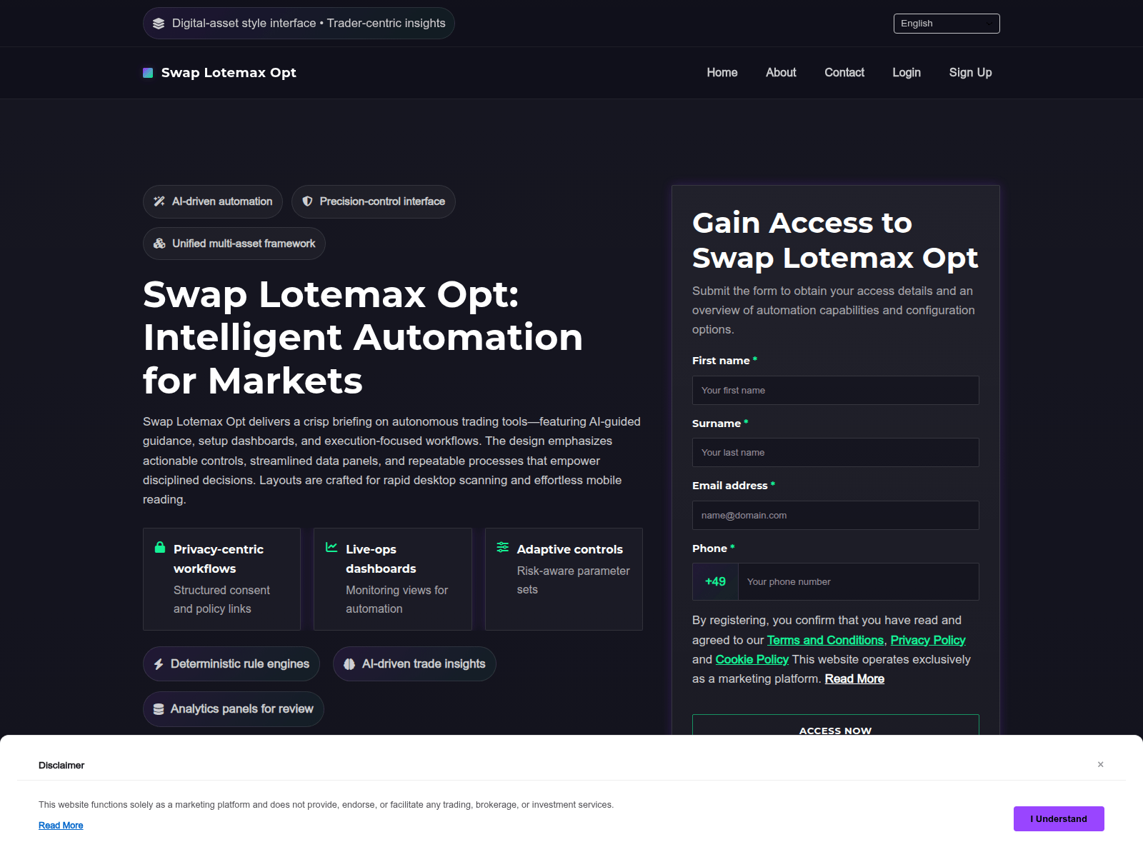 Screenshot of swaplotemaxopt.shop