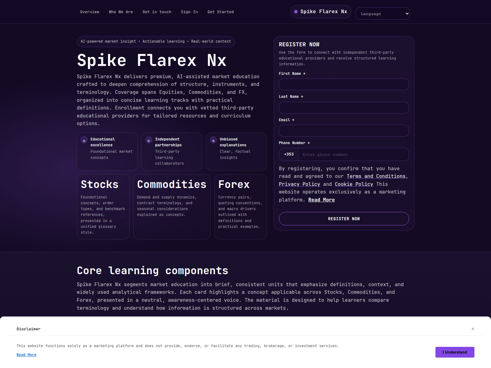 Screenshot of spikeflarex-nx.pro