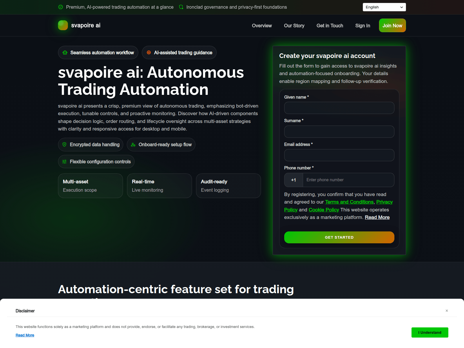 Screenshot of svapoireai.click