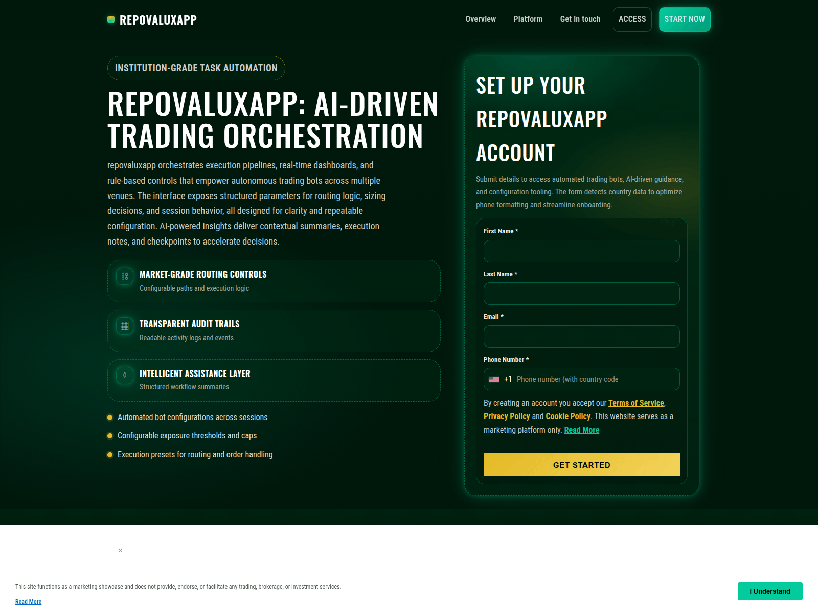 Screenshot of repovaluxappsolution.com