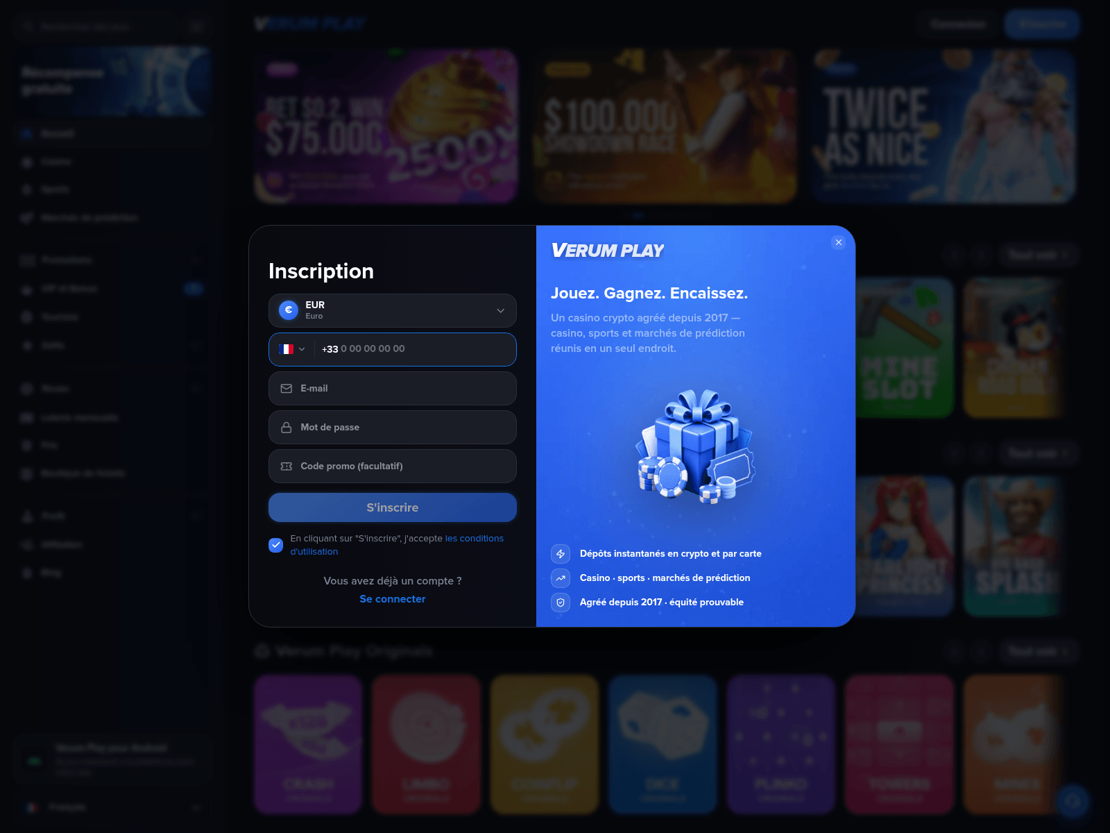 Screenshot of verumplay.top