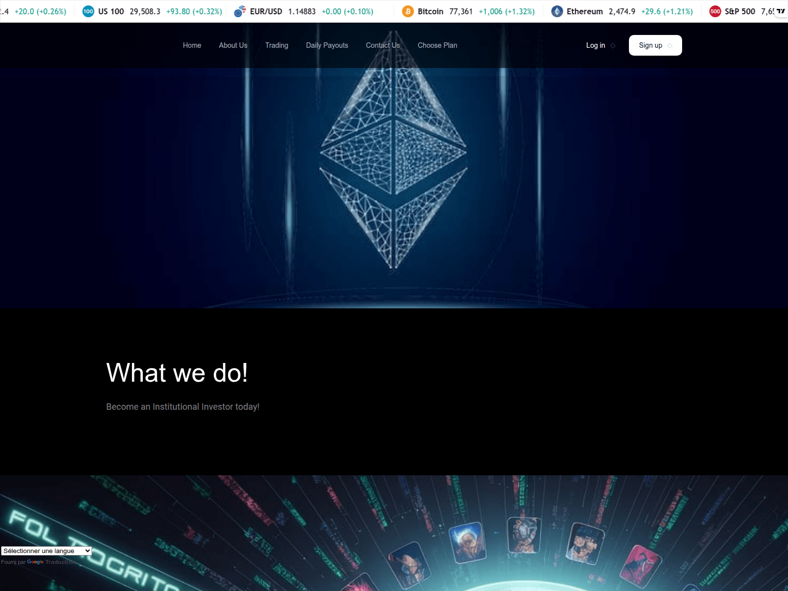 Screenshot of cryptoaux.com