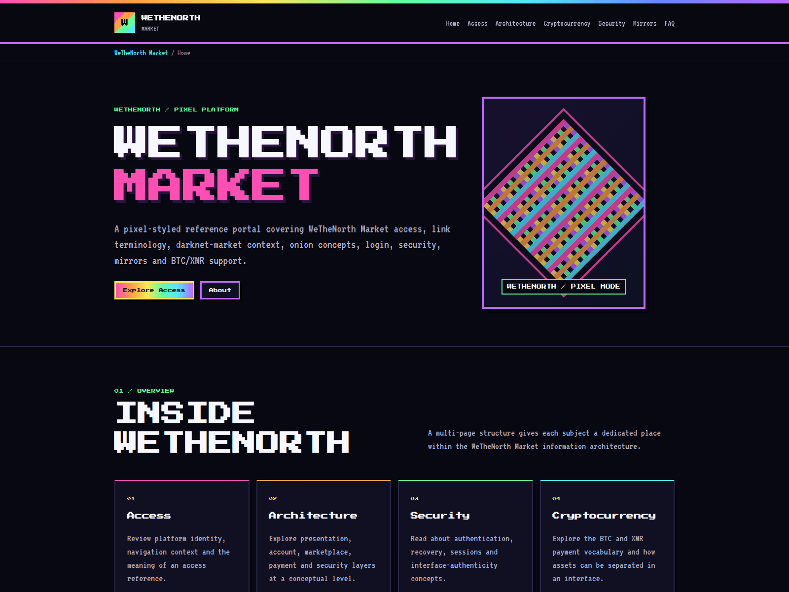 Screenshot of wethenorth-dark.co