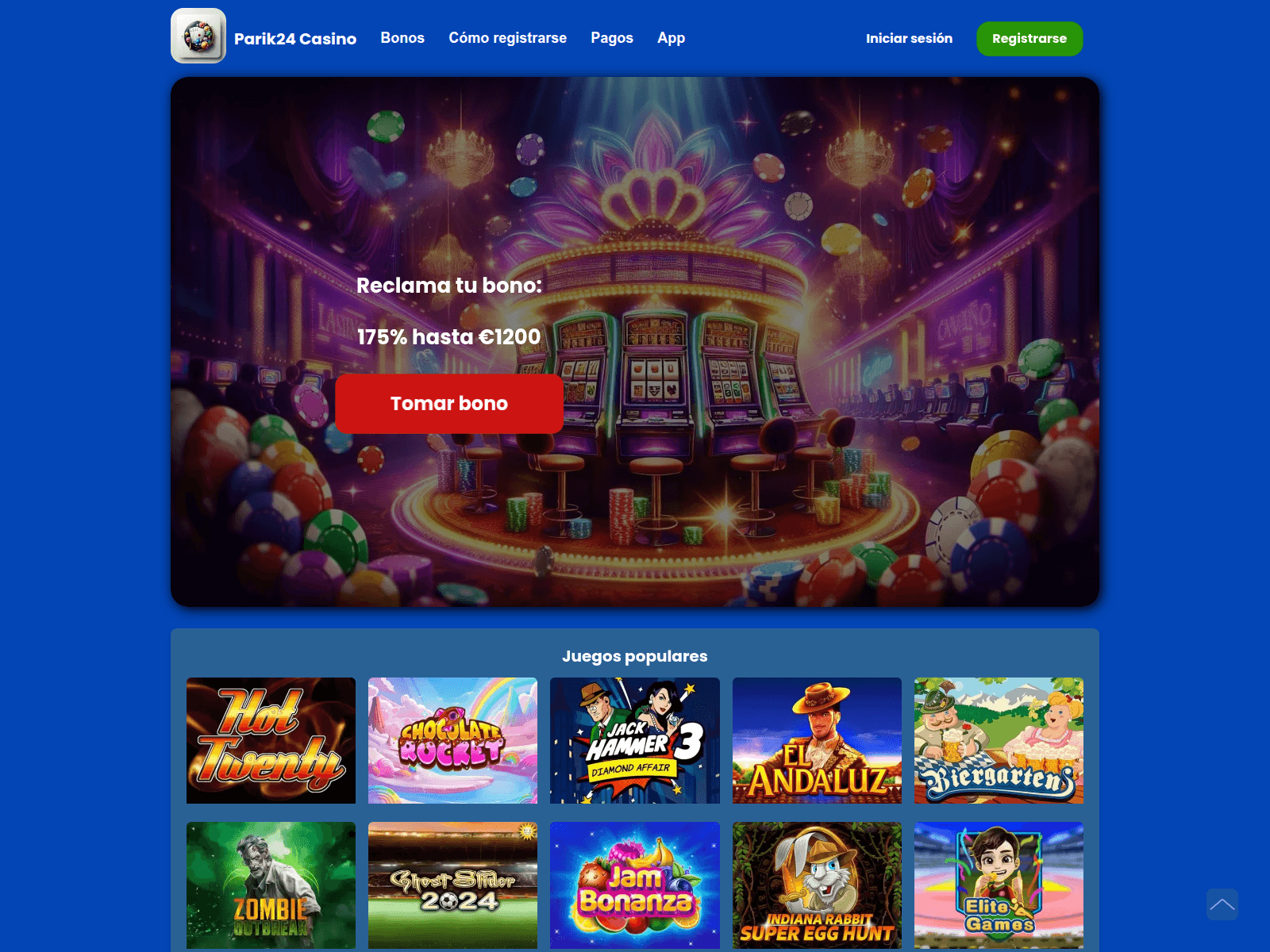 Screenshot of parik24.es