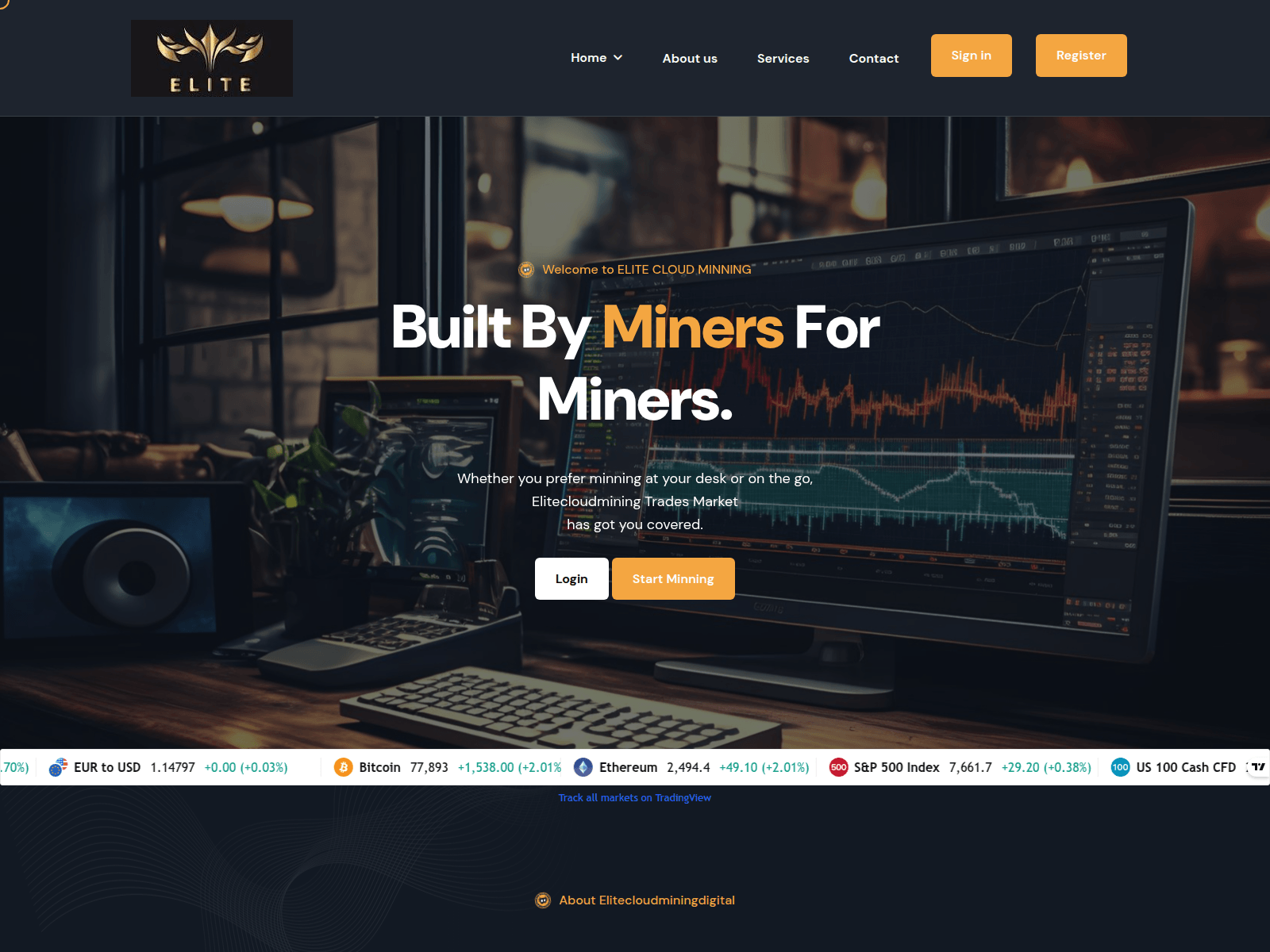 Screenshot of elietcloudmine.com