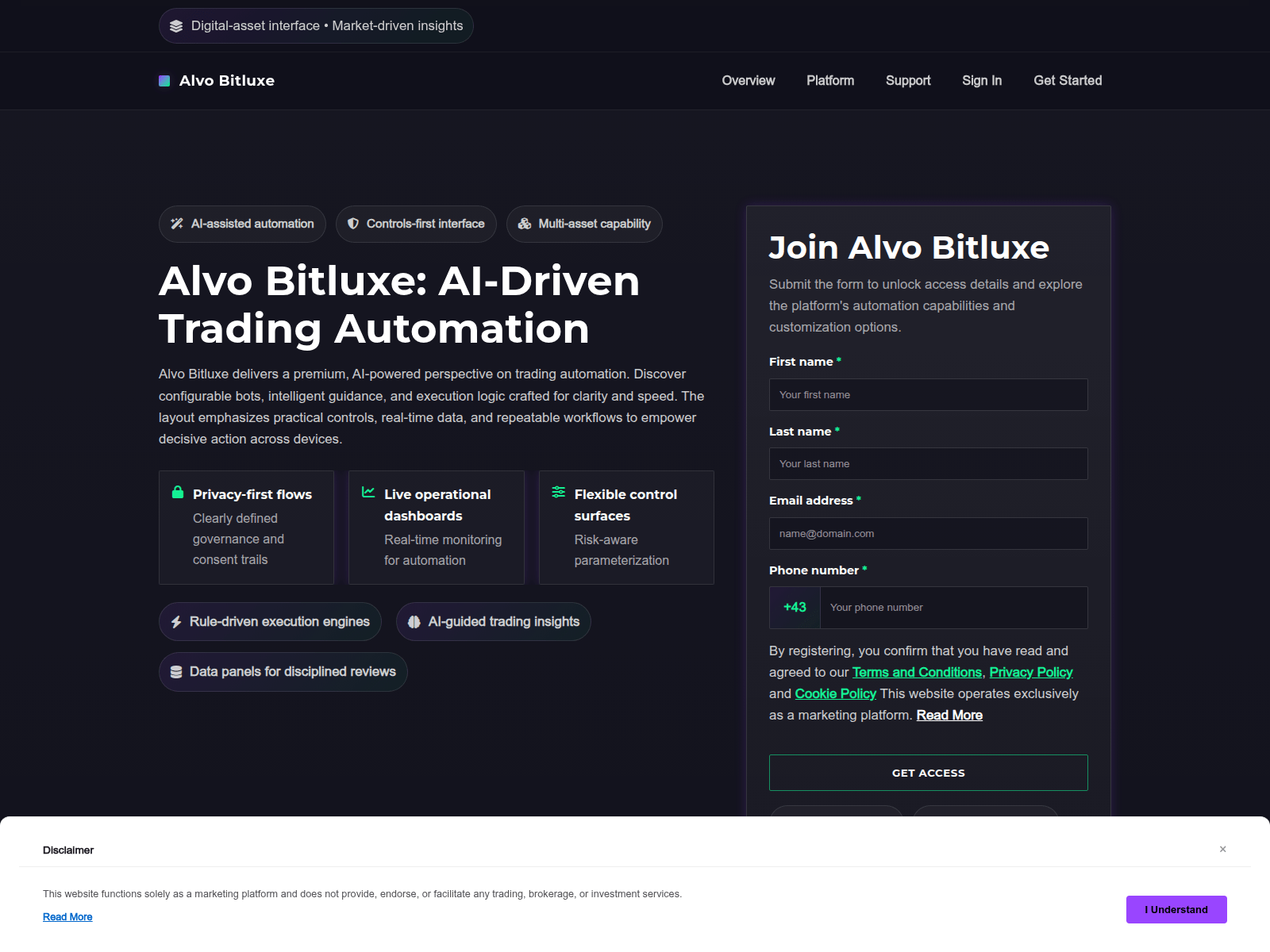 Screenshot of alvo-bitluxe.shop