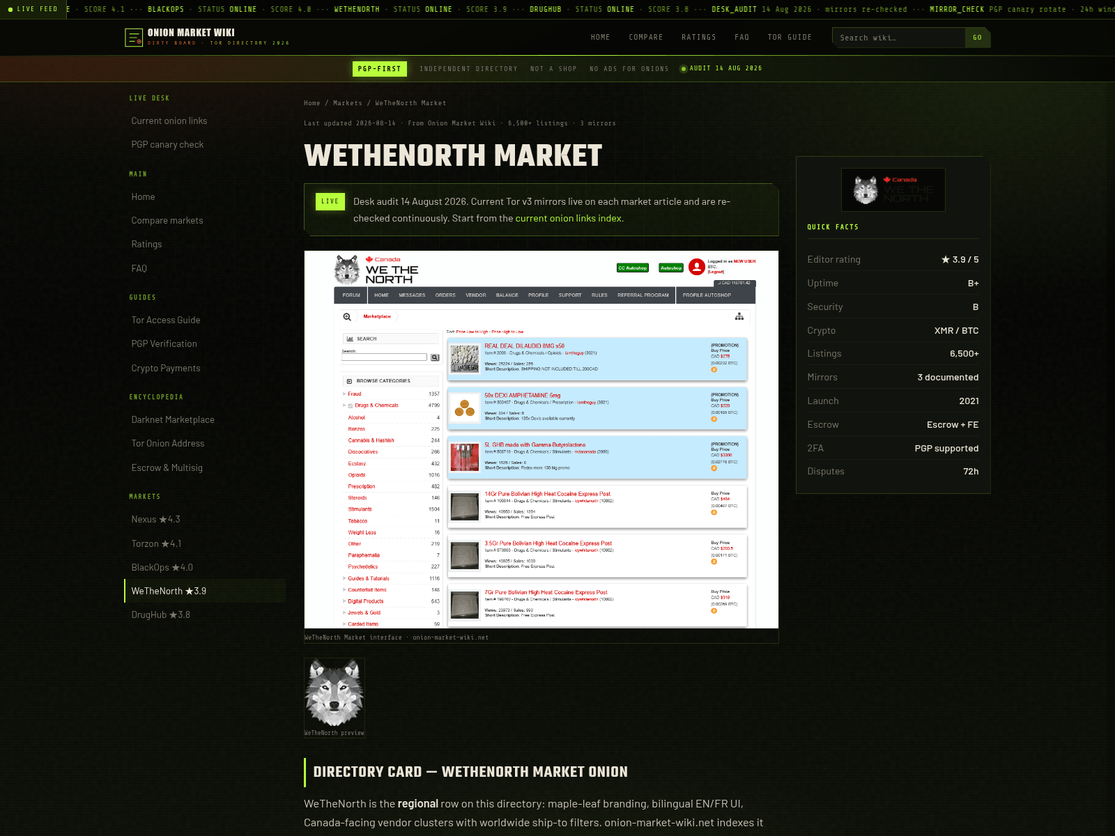 Screenshot of onion-market-wiki.net