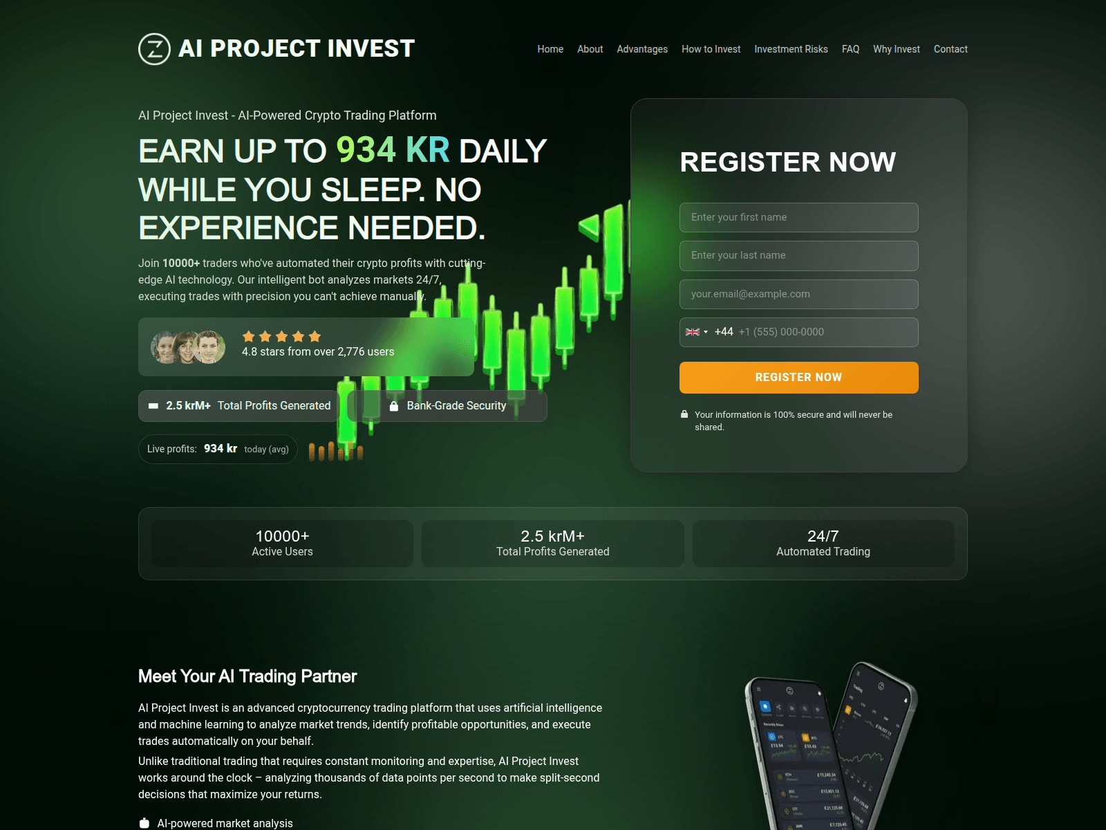Screenshot of aiprojectinvest.net