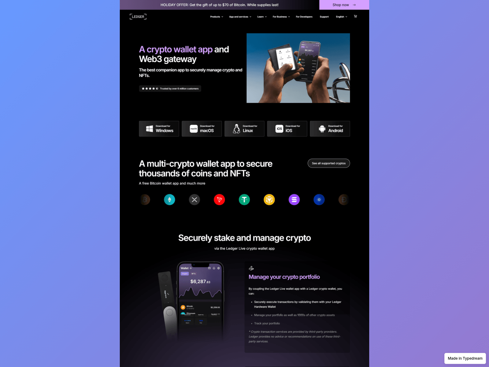 Screenshot of info-welcome-live-app.typedream.app