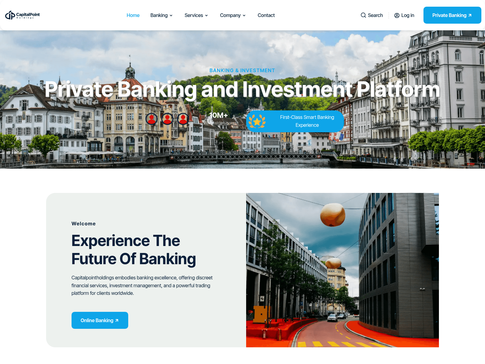 Screenshot of capitalpointholdings.com