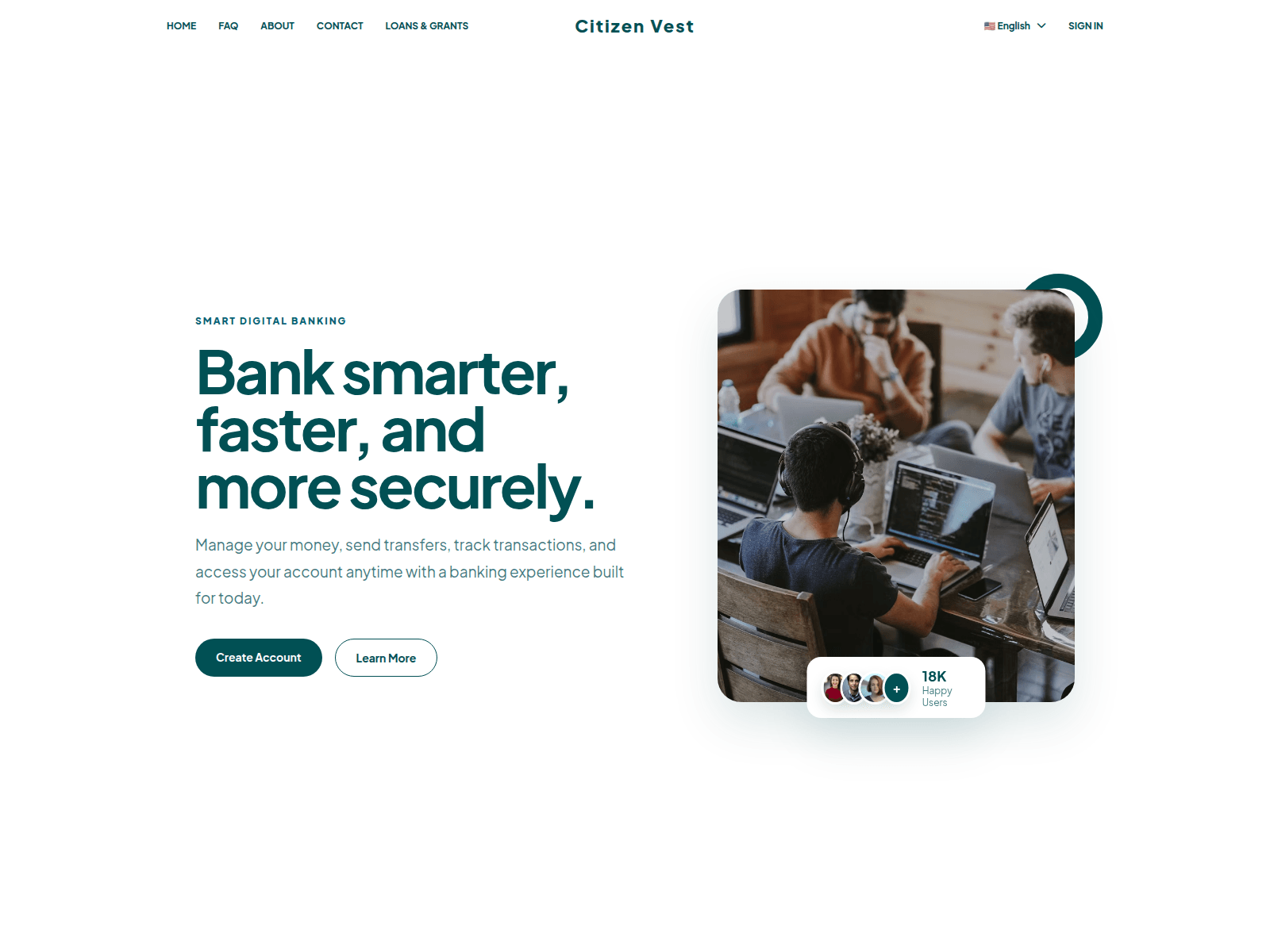 Screenshot of citizenvesthq.com
