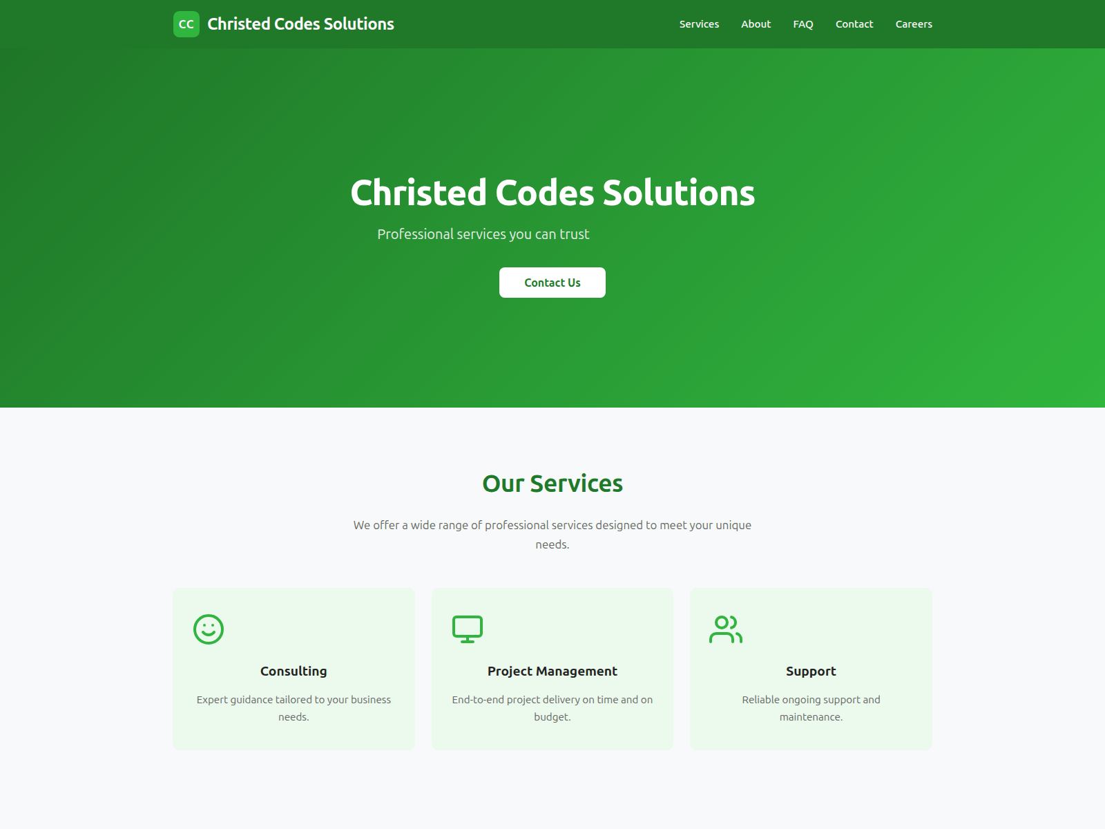 Screenshot of thechristedcodes.net