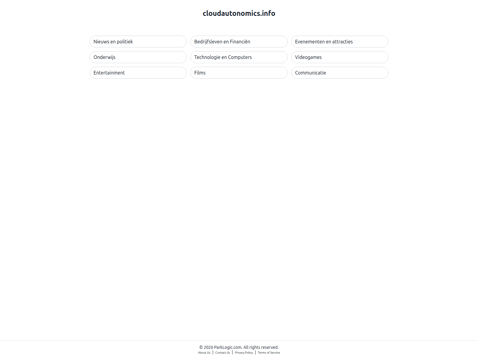Screenshot of cloudautonomics.info