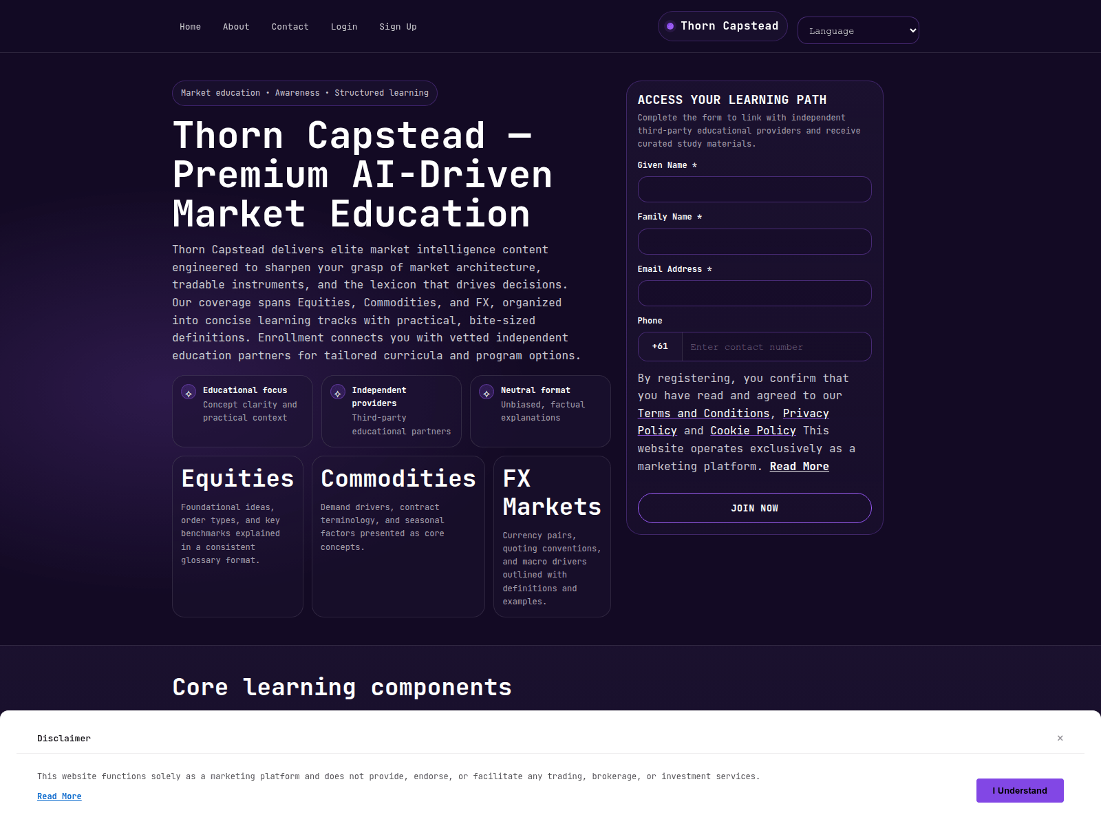 Screenshot of thorncapstead.shop