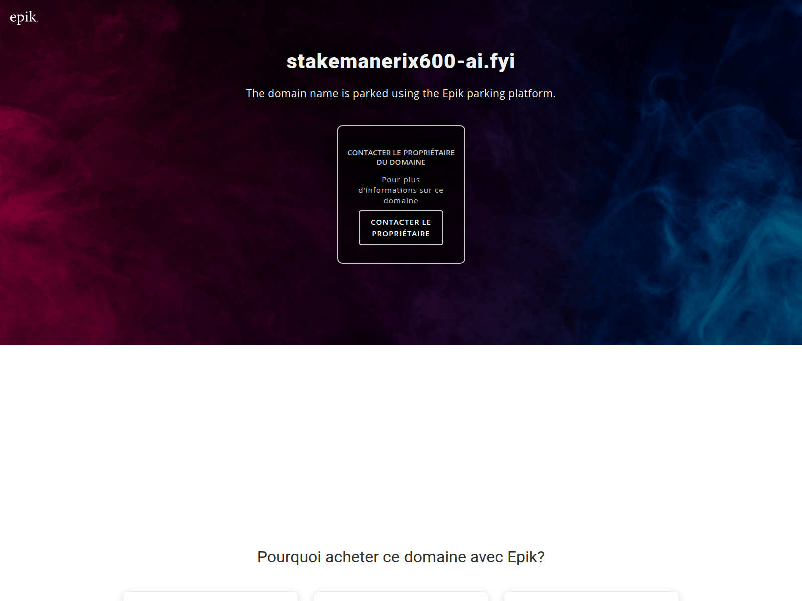 Screenshot of stakemanerix600-ai.fyi