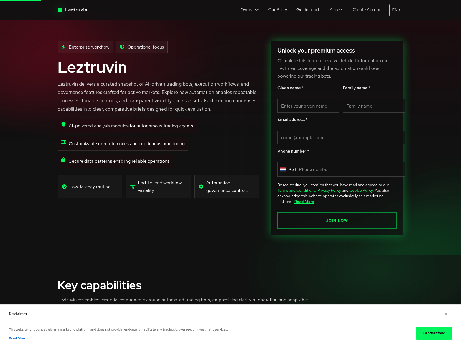 Screenshot of leztruvinsoftware.com