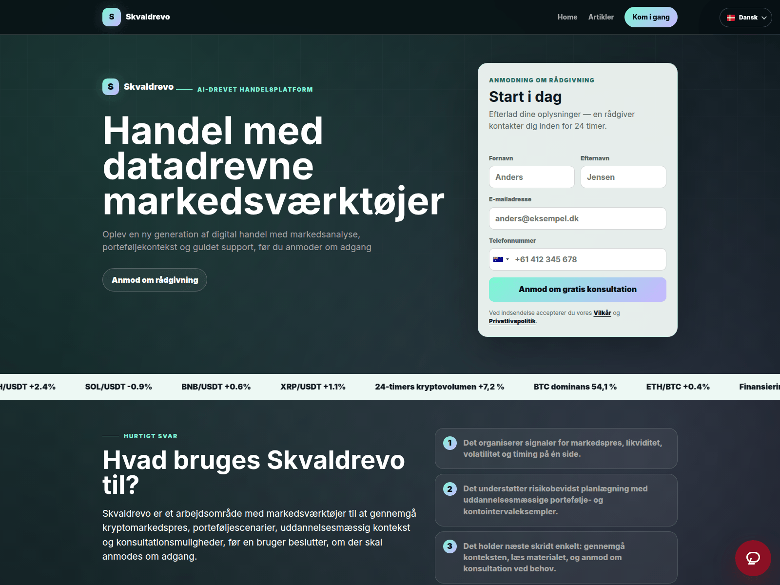 Screenshot of skvaldrevo-denmark.com