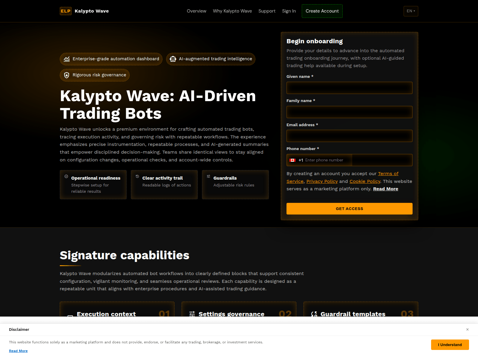 Screenshot of kalyptowave.click