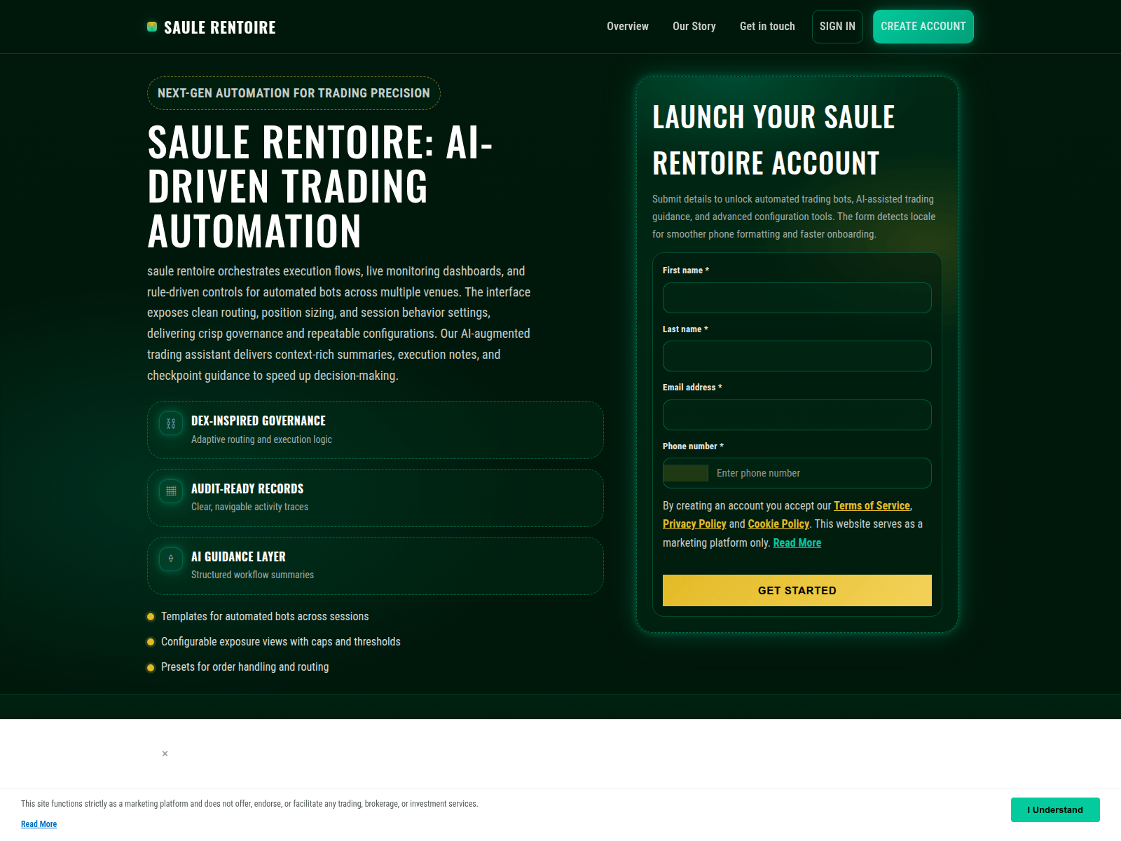 Screenshot of saulerentoire.digital