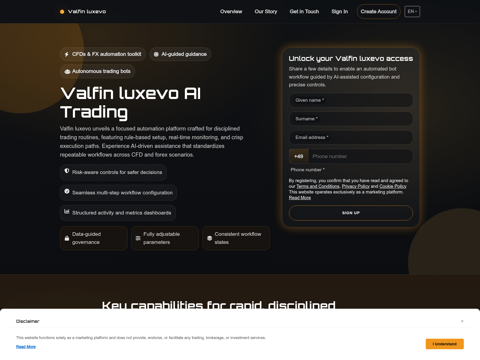 Screenshot of valfinluxevo.digital