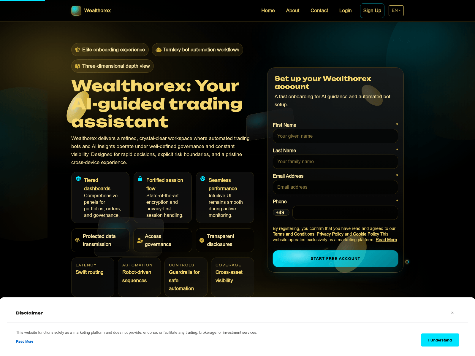 Screenshot of wealthorex.click