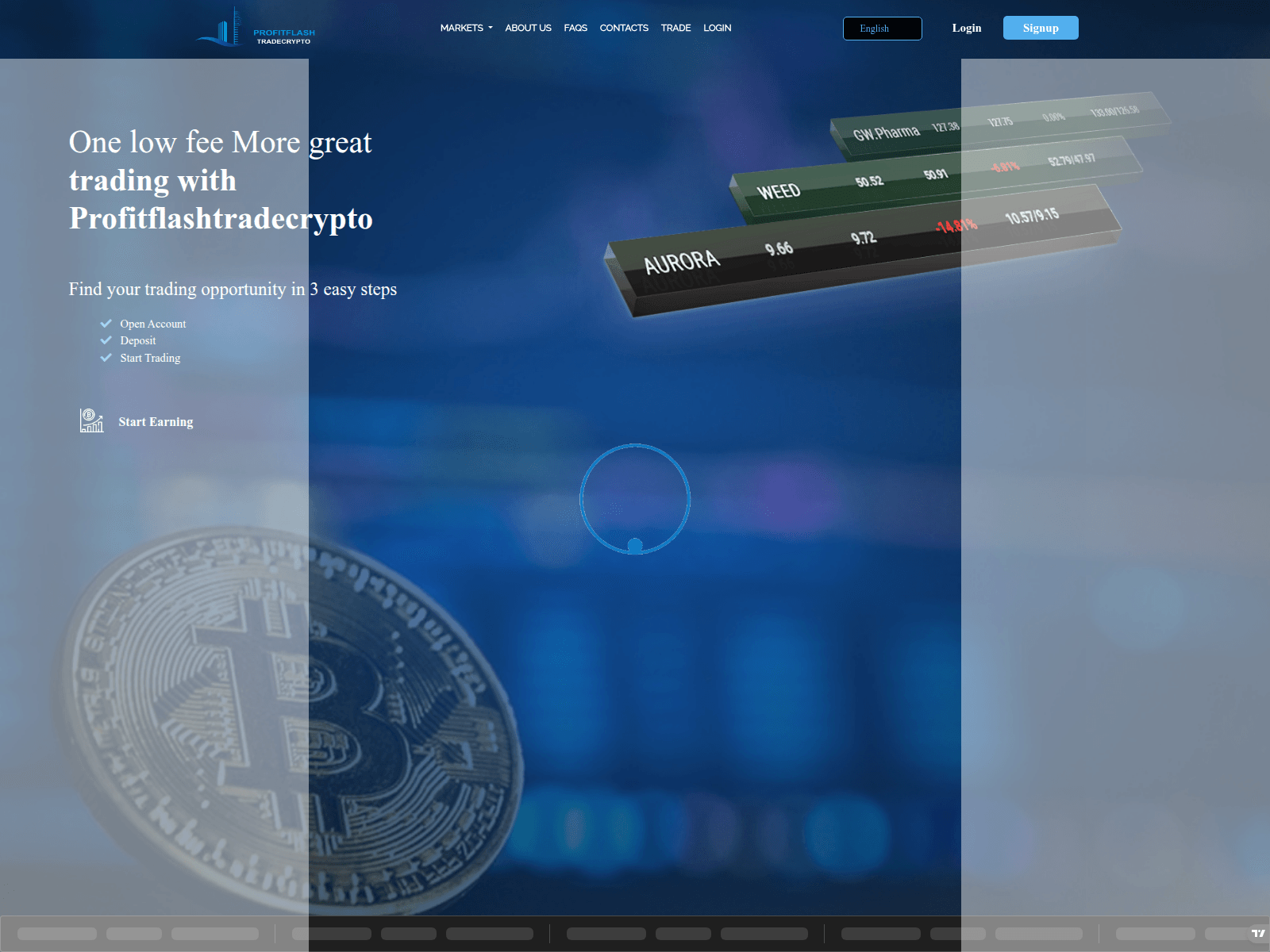 Screenshot of profitflashtradecrypto.com