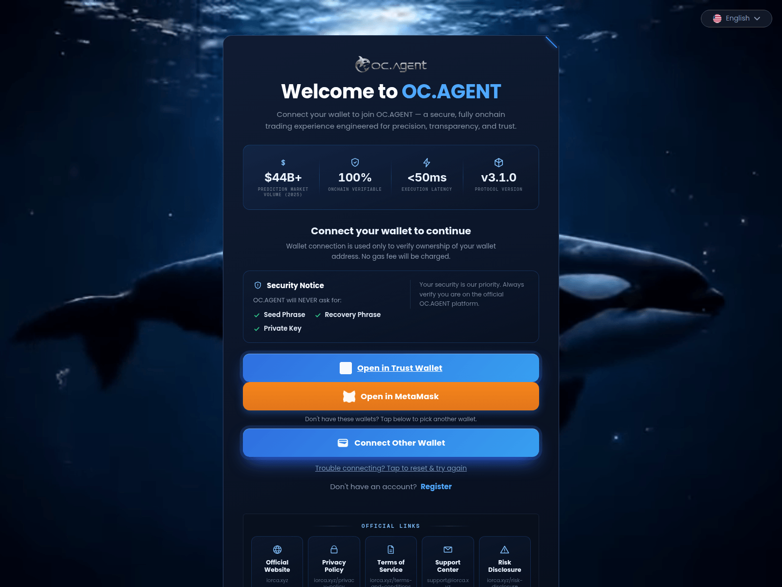 Screenshot of dapp.ocportal.lol