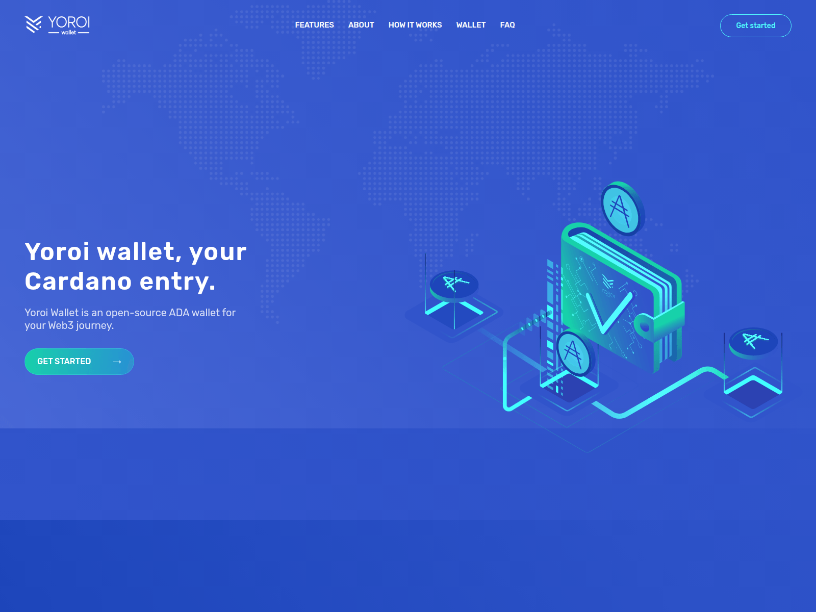 Знімок екрана en-yoroi-wallet.com