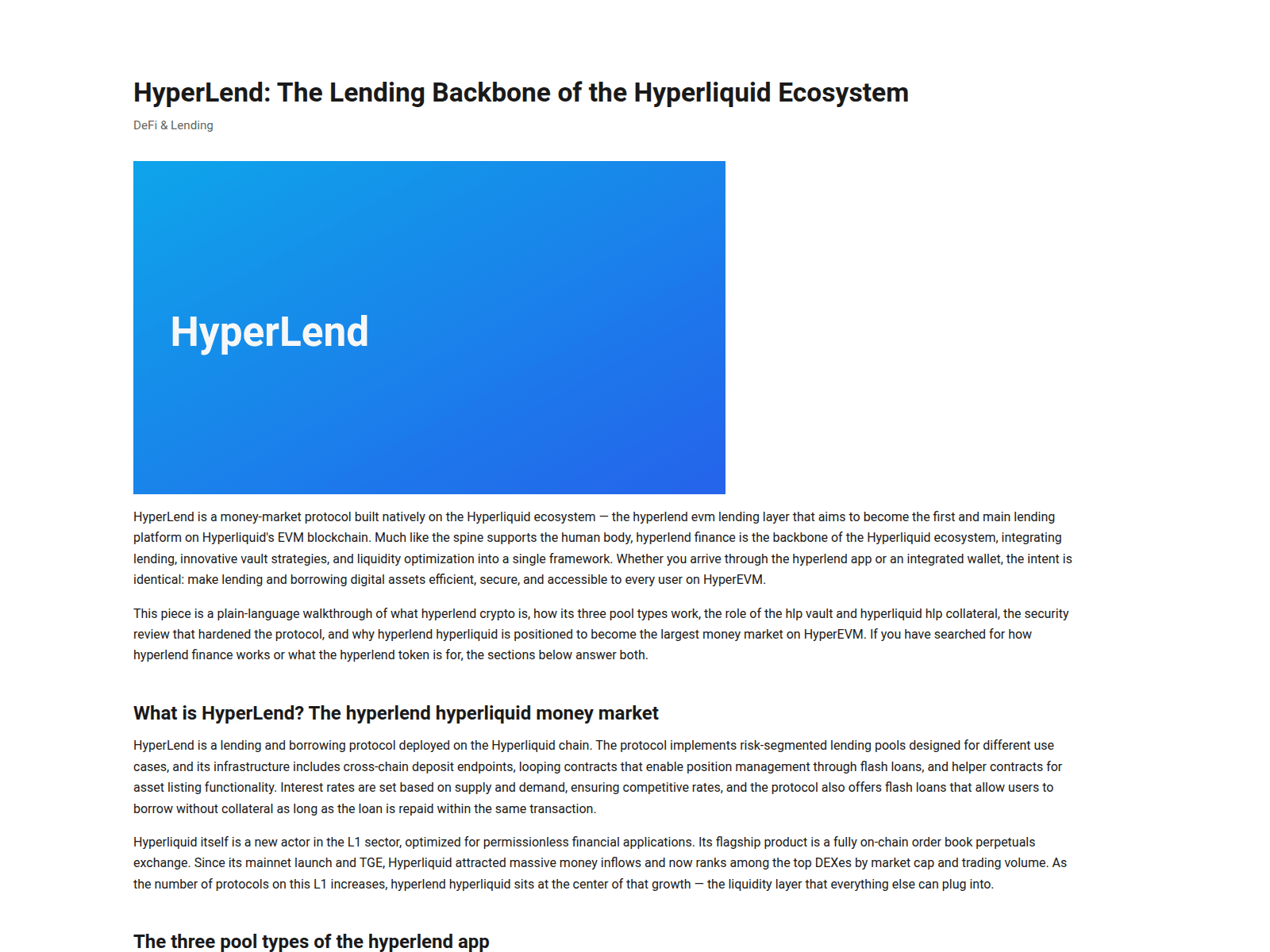 Screenshot of hyprer-lend.finance