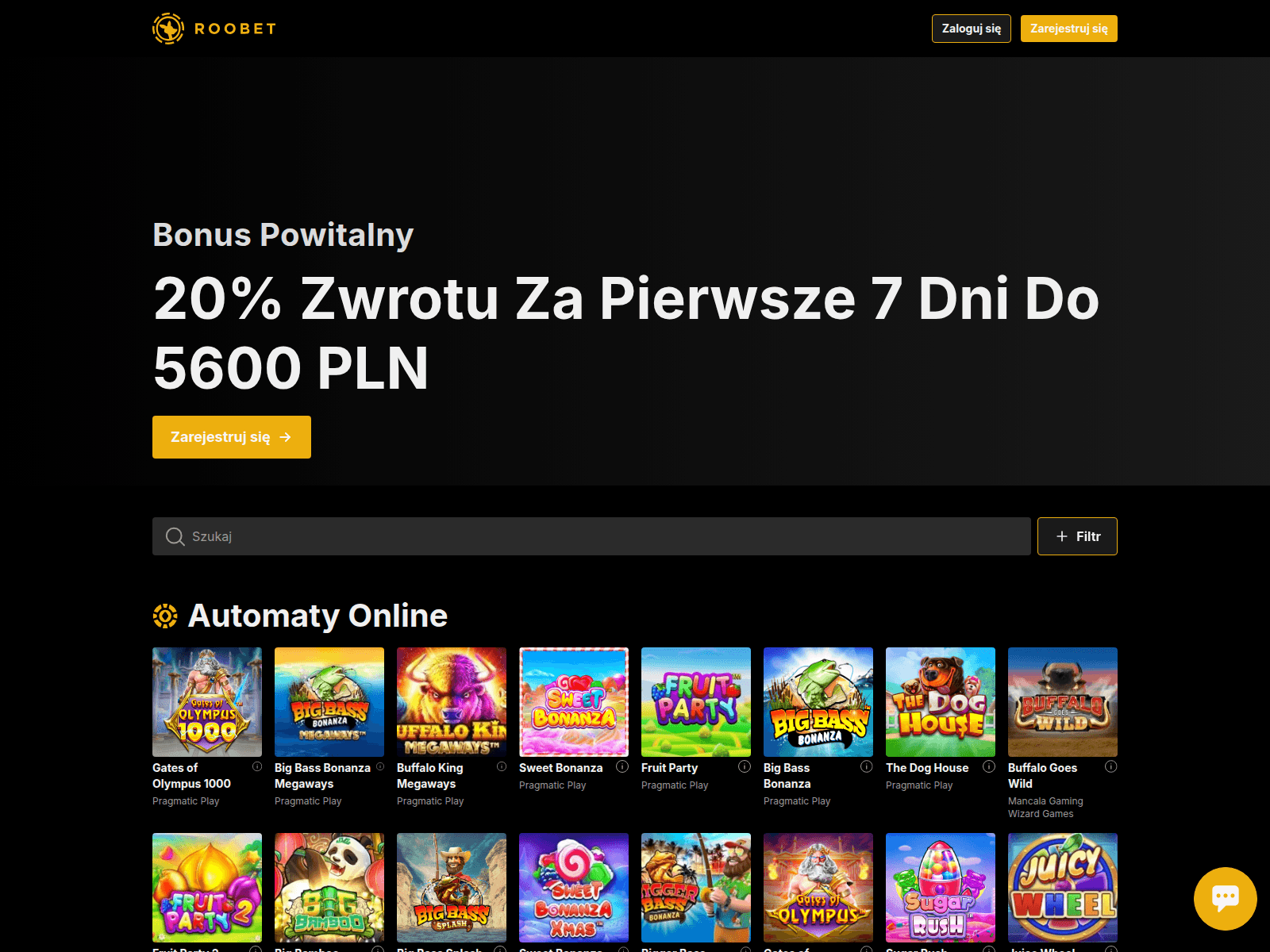 Screenshot of roobet.com.pl