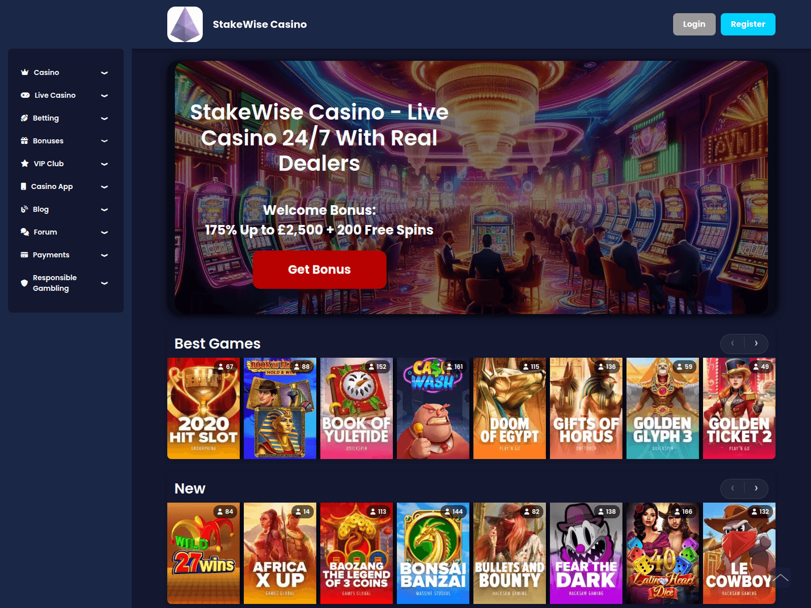 Screenshot of stakewise.uk