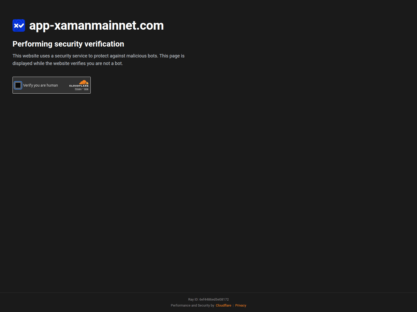 Screenshot of app-xamanmainnet.com