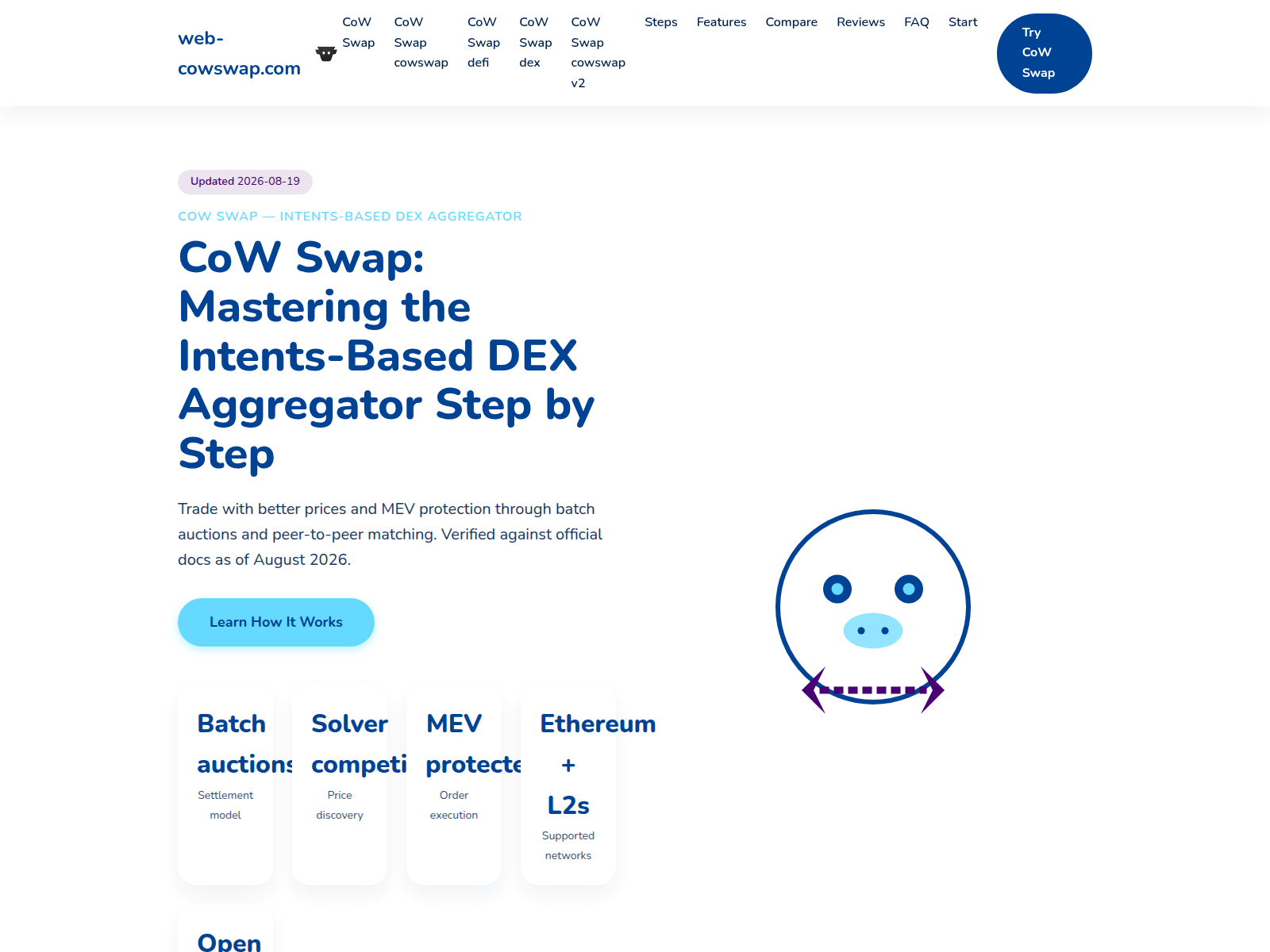 Screenshot of web-cowswap.com