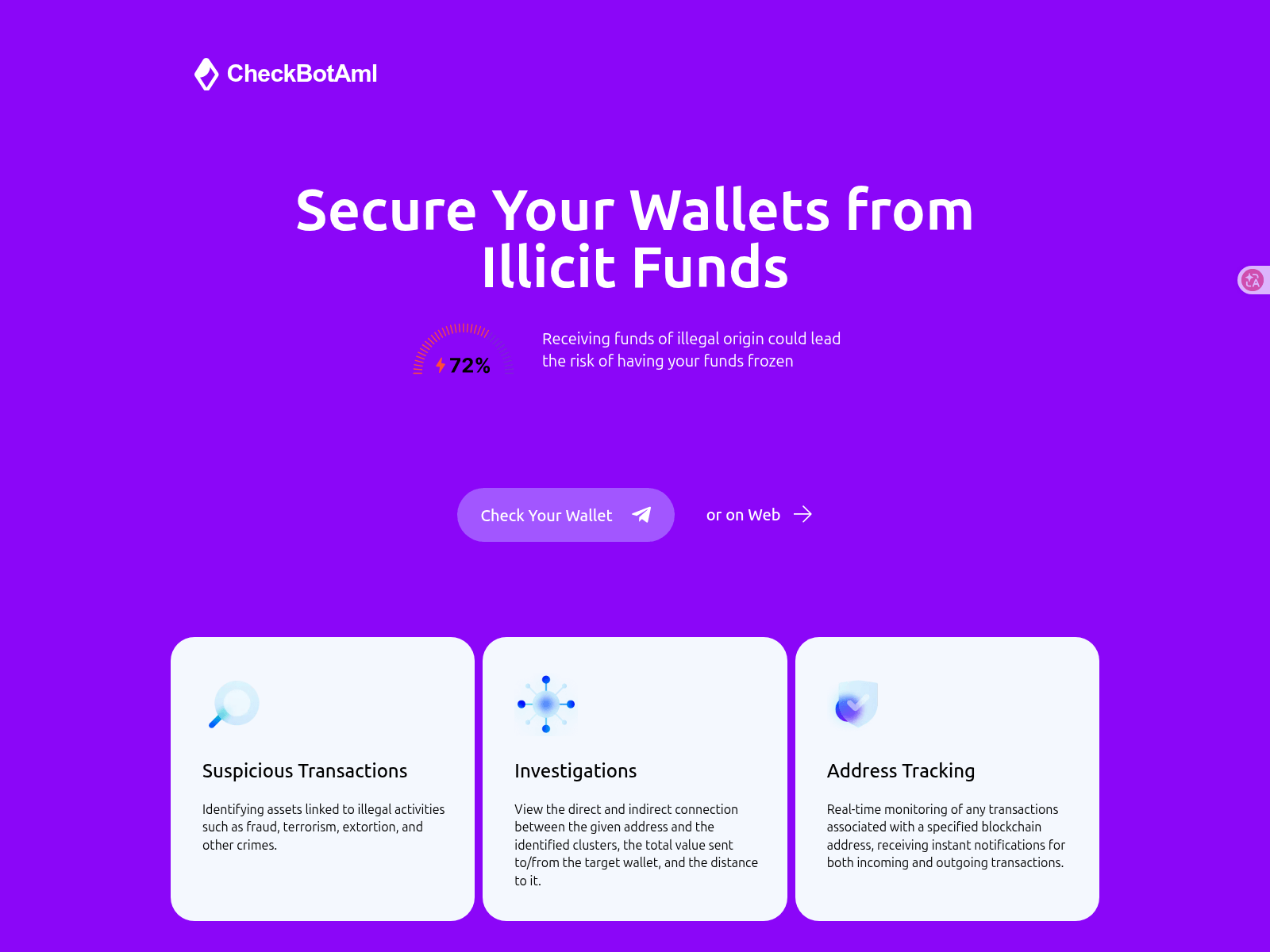 Screenshot of botcheckfree.org