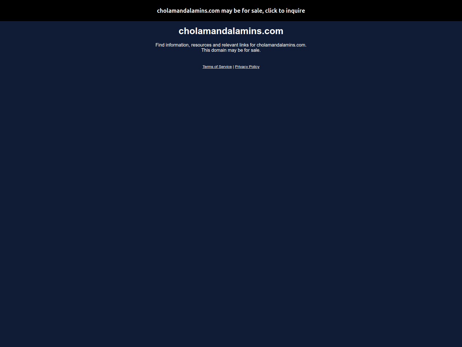 Screenshot of cholamandalamins.com