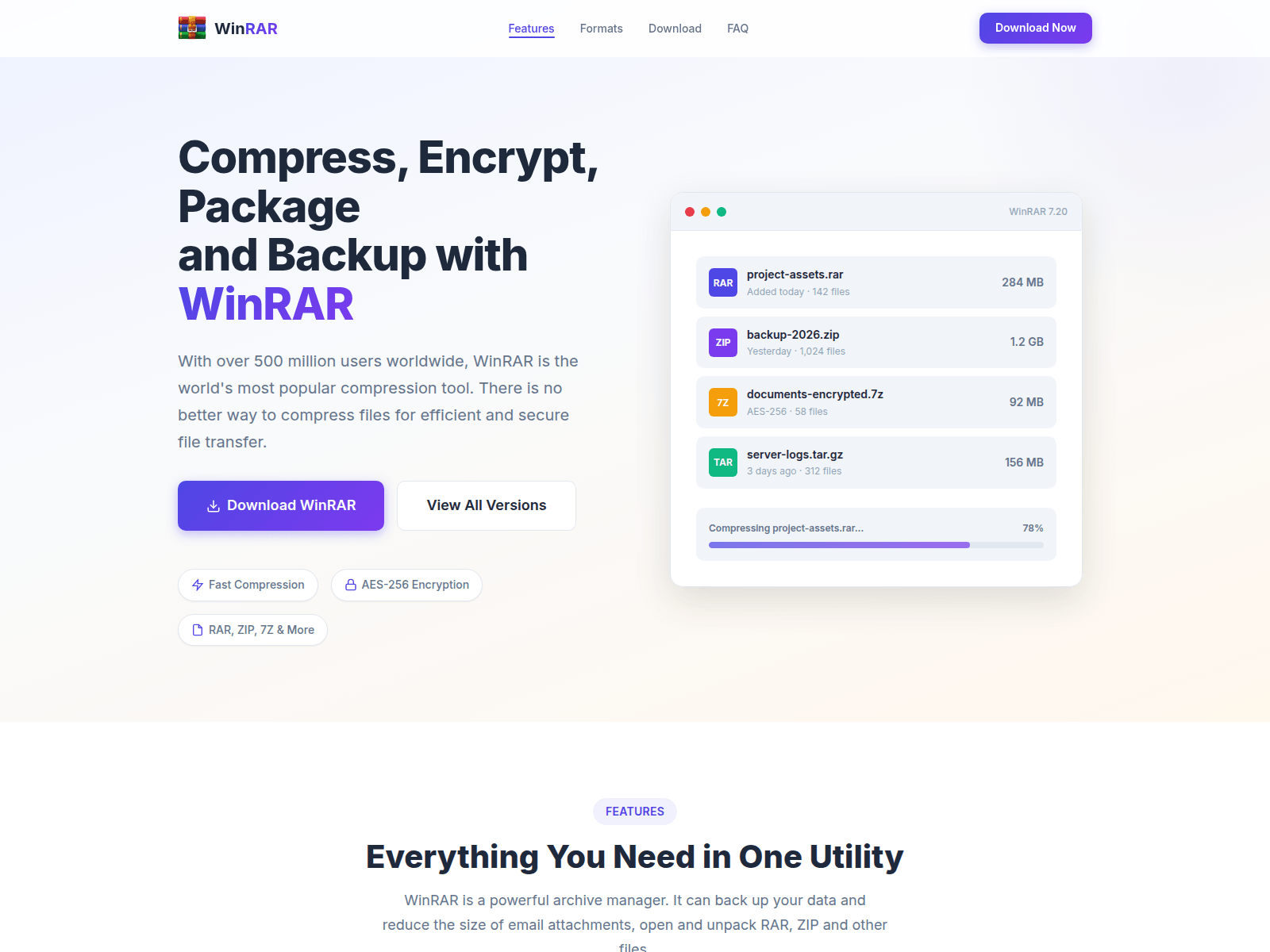 Screenshot of winrar.one