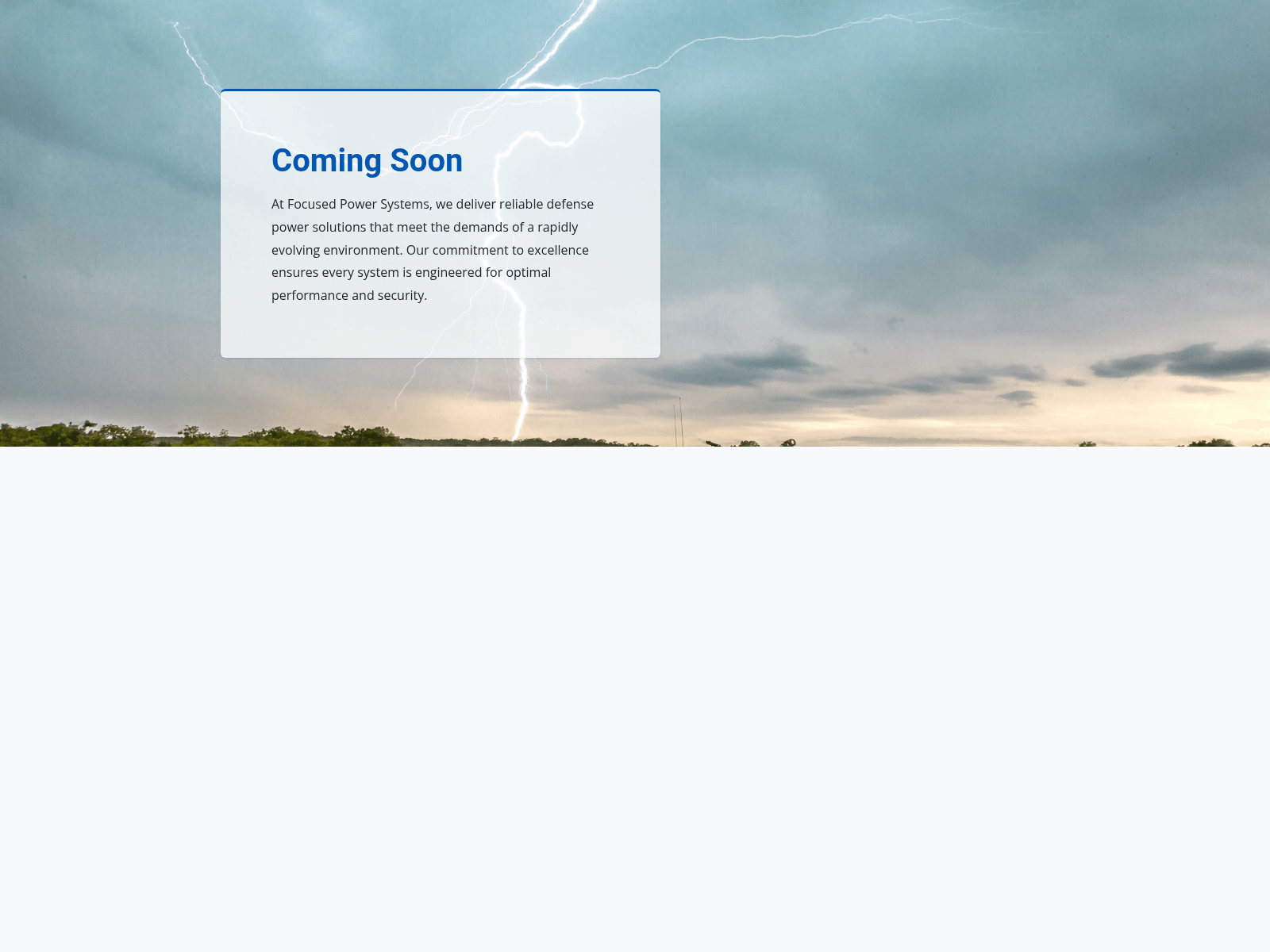 Screenshot of focusedpowersystems.com