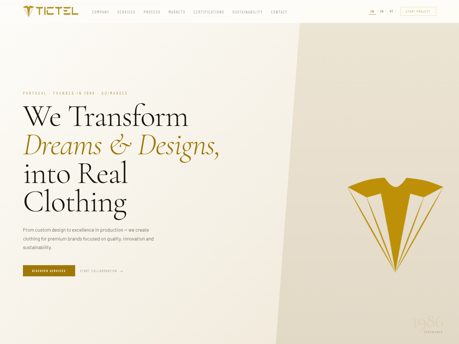 Screenshot of tictel.pt