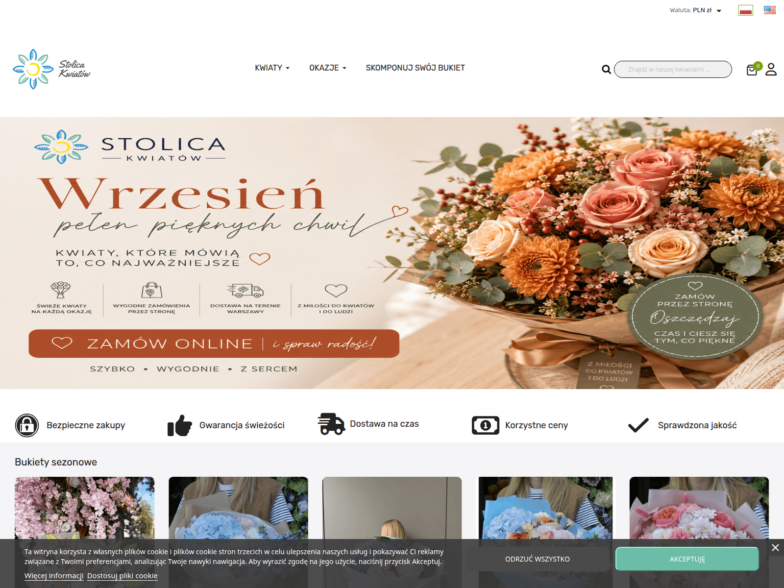 Captura de pantalla de stolicakwiatow.live