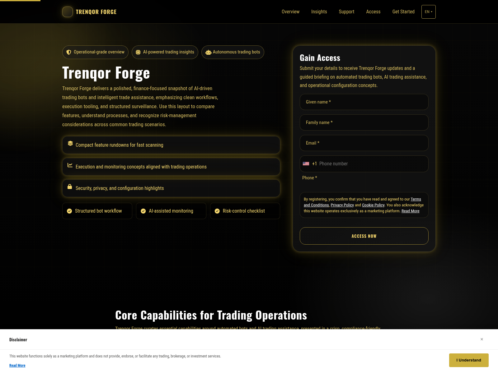 Screenshot of trenqorforge.shop