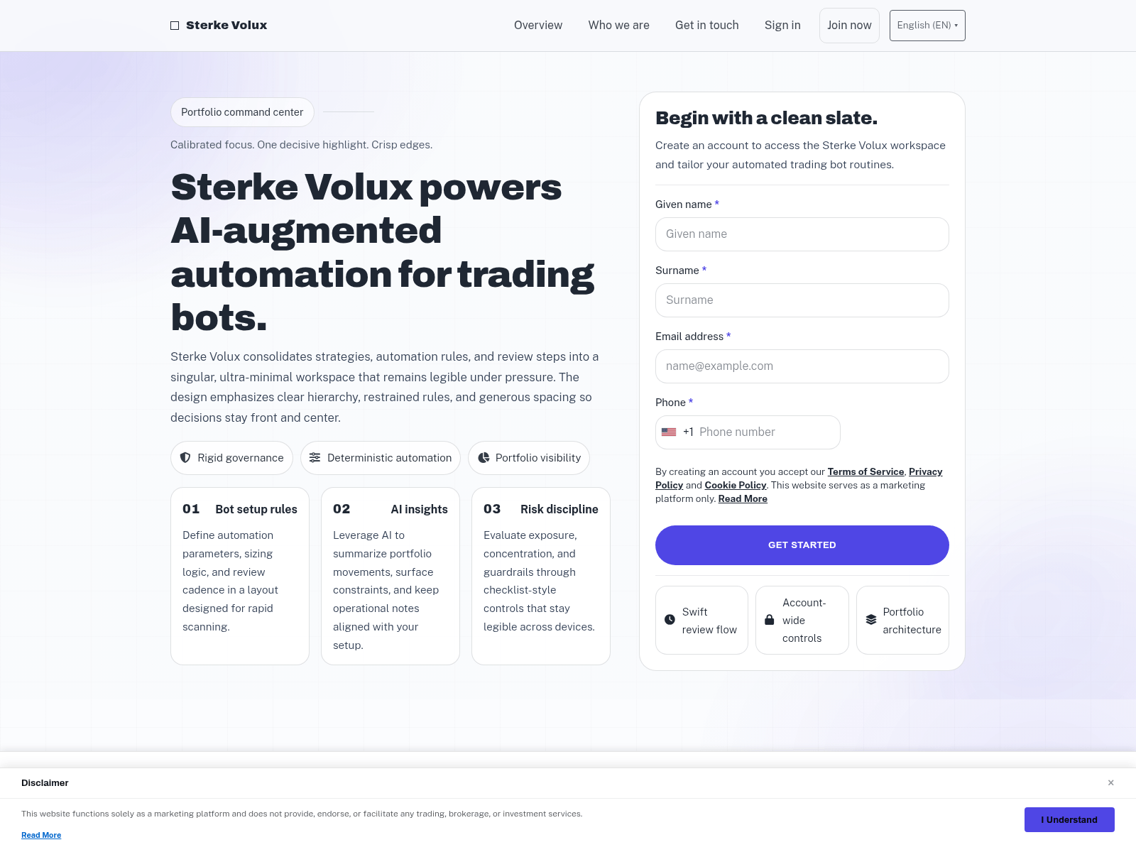 Screenshot of sterkevoluxpro.com