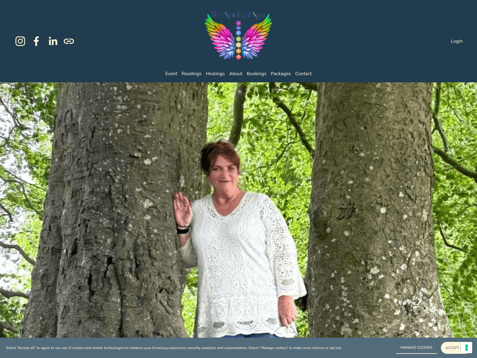 Screenshot of thespiritualspa.live