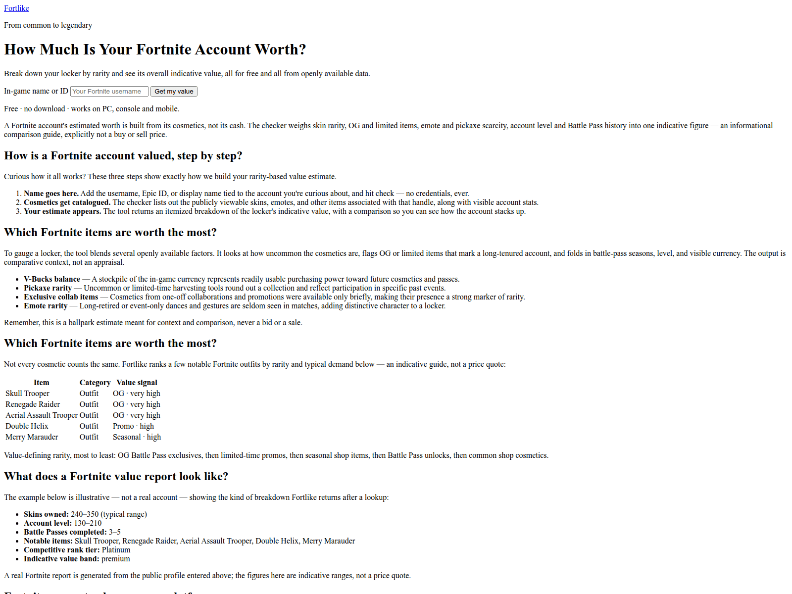 Screenshot of fortlike.cfd