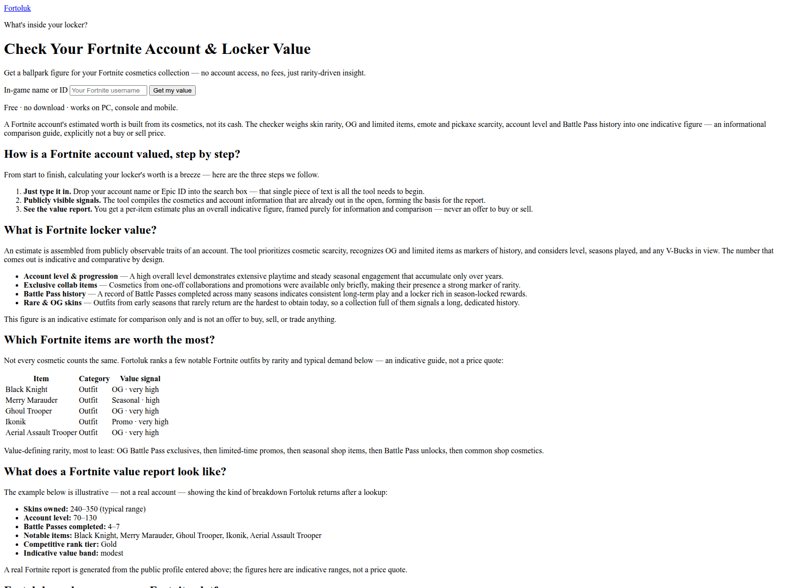 Screenshot of fortoluk.com