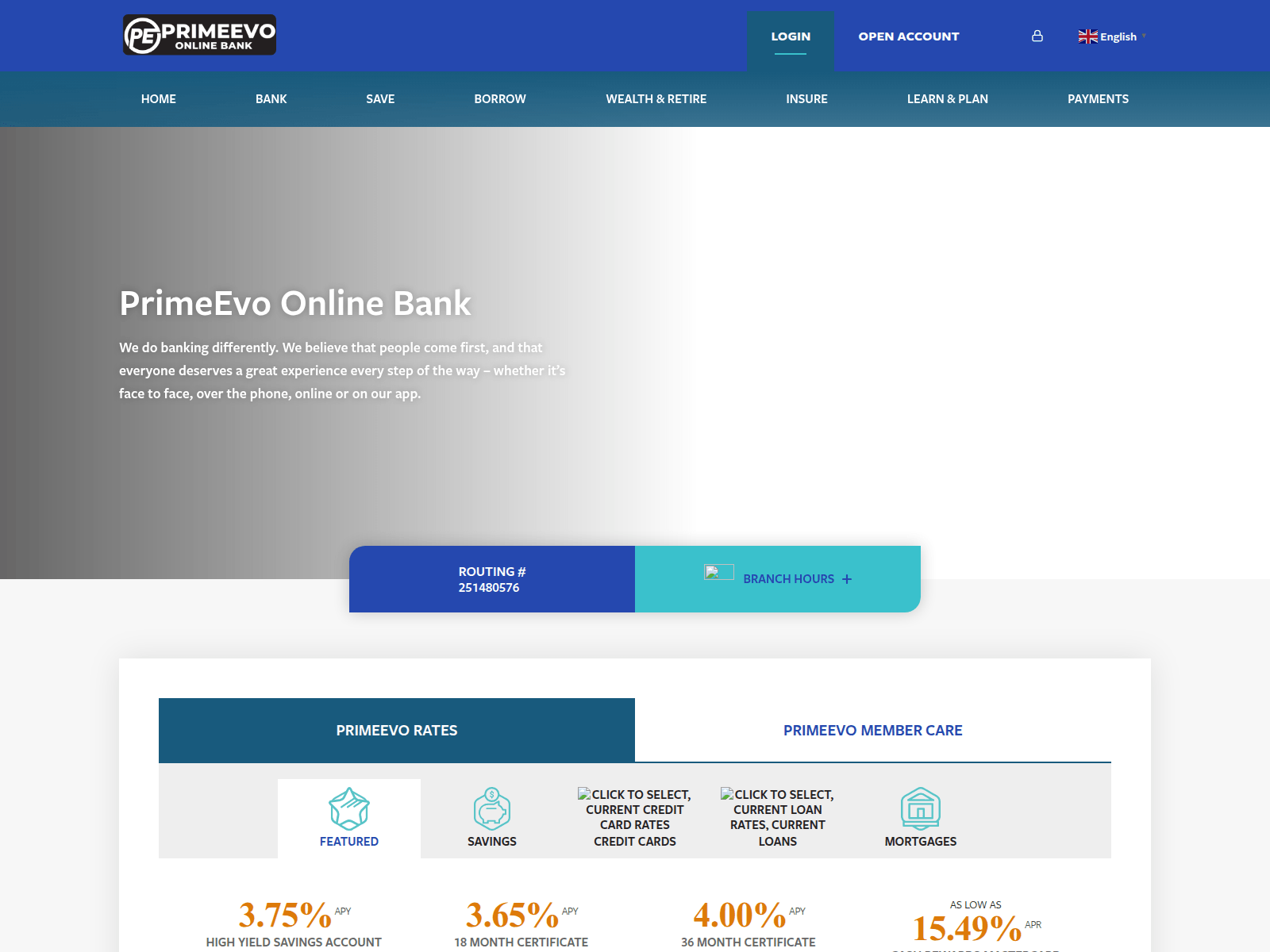Screenshot of primeevoonline.org