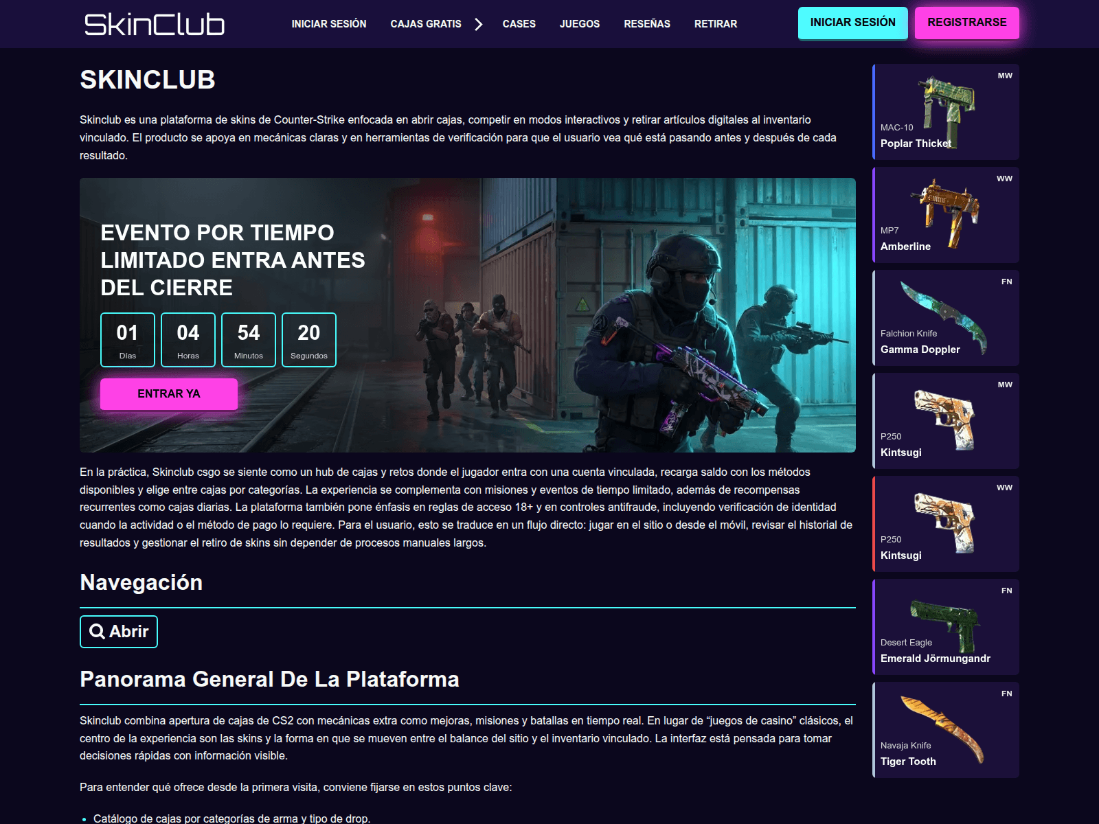 Screenshot of skinclub.com.mx