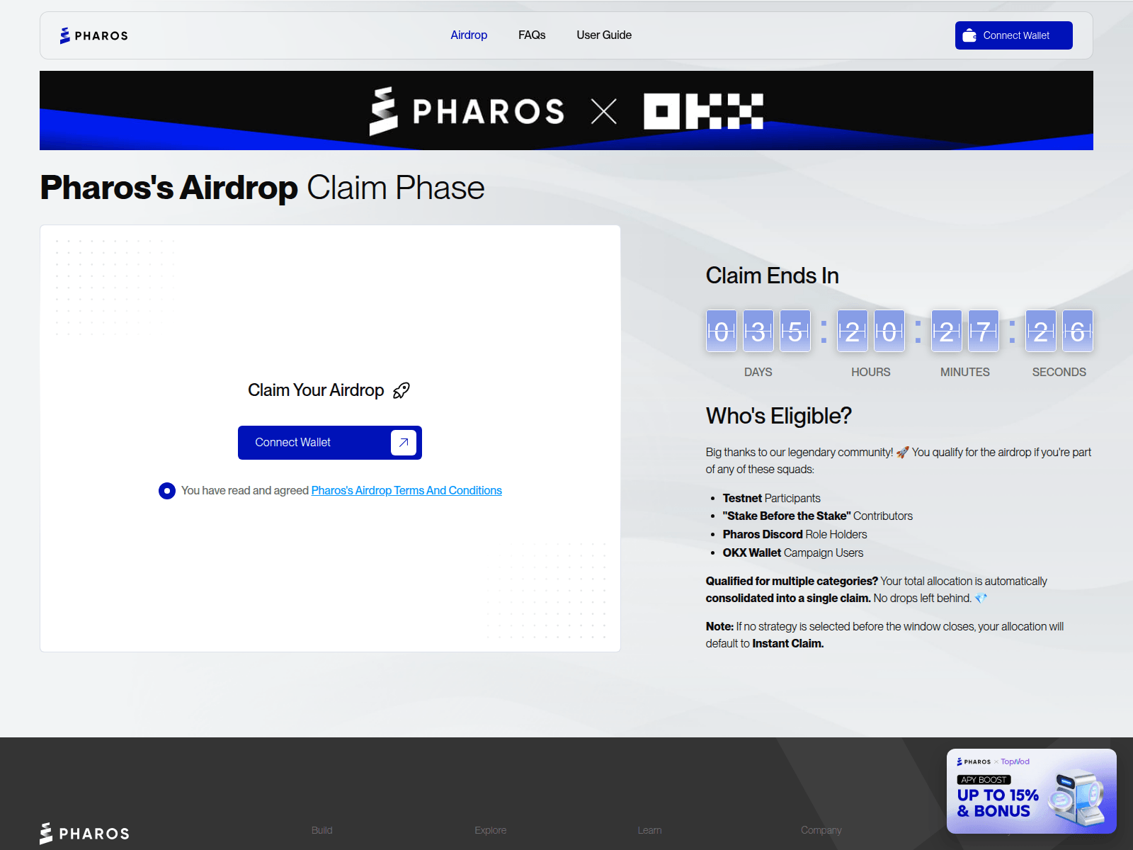Screenshot of claim-pharos.com