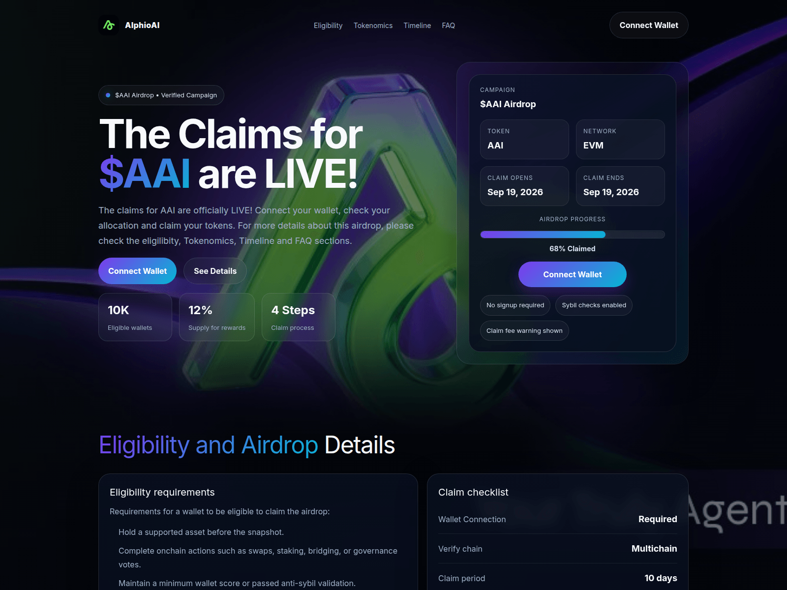 Screenshot of alphioai.xyz
