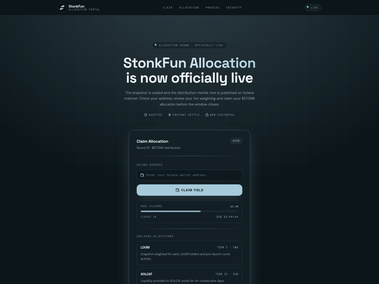 Screenshot of stonkfunlab.com