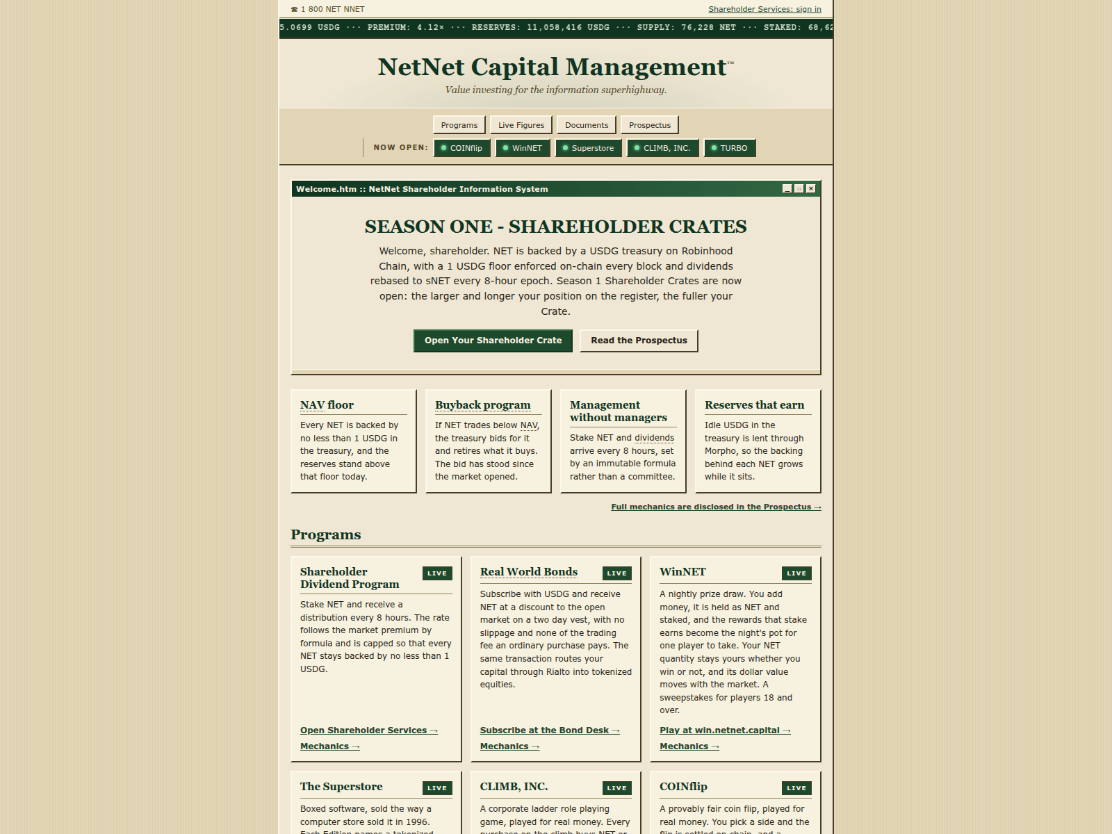 Screenshot of check-netnetcapital.com